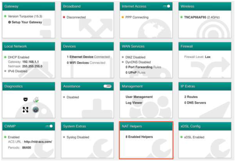 Technicolor Router - Step 1